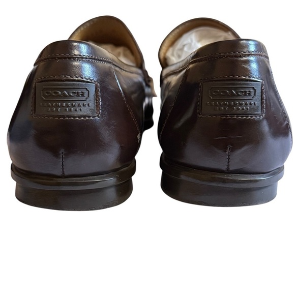 Coach Men’s Brown Leather Jerry Slip-On Loafers Made In Italy Size 11.5D main image 10